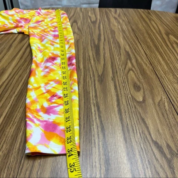 NEW Carbon38 Printed High Rise 7/8 Legging In Multi Tie Dye - Picture 10 of 11
